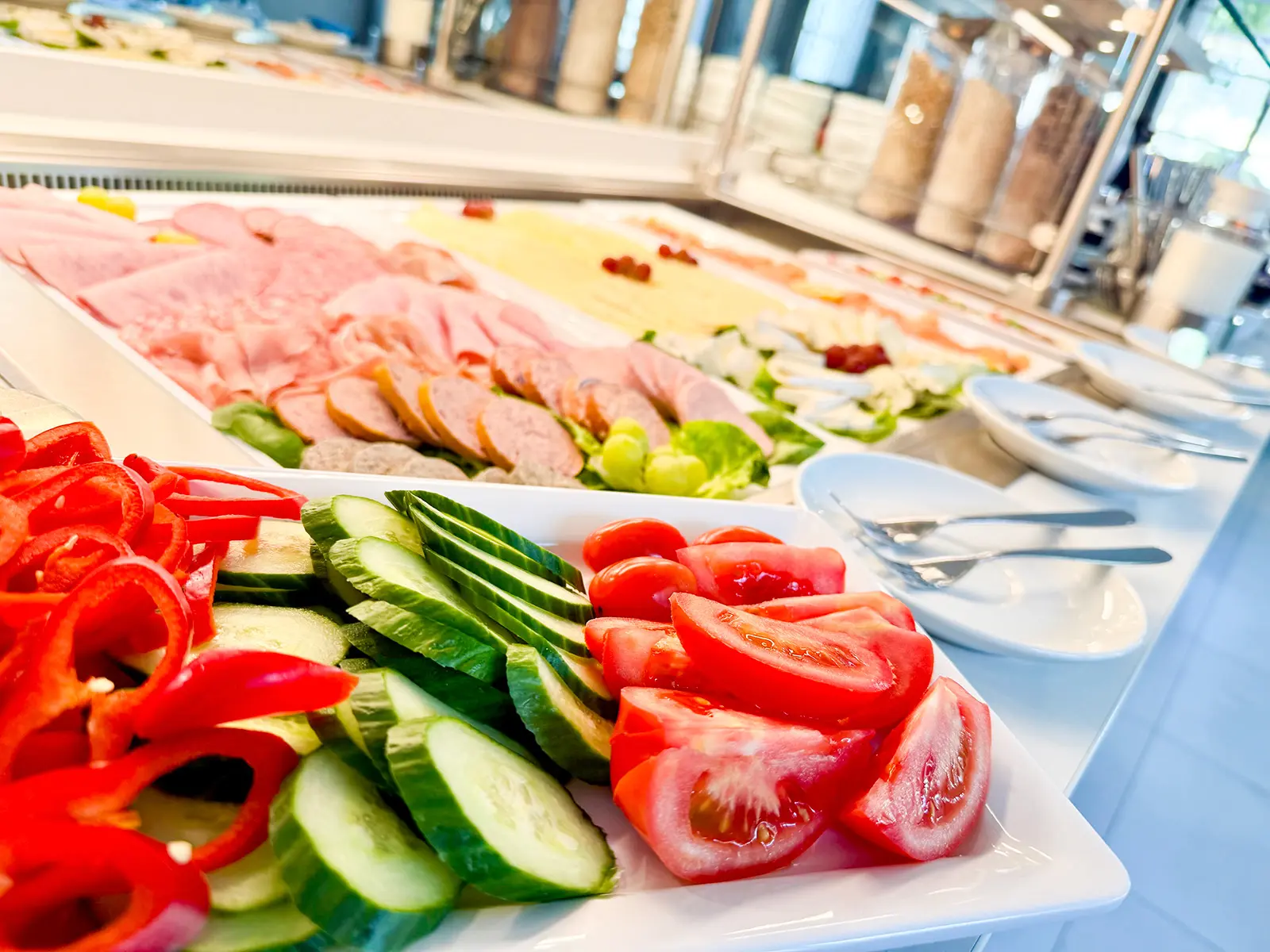 Frühstücksbuffet im Hotel am weißen Turm